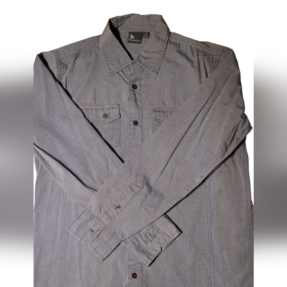 Burnside Medium Gray Long Sleeve Dress Shirt